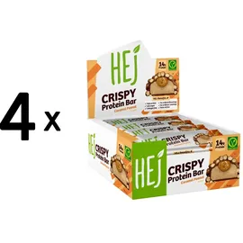 HEJ Natural Crispy Protein Bar Caramel Peanut Riegel 12 x 45 g