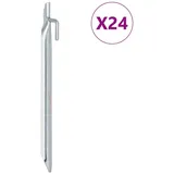 vidaXL Zeltheringe 24 Stk. V-Form 24 cm Ø20 mm Verzinkter Stahl