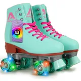 Apollo Disco Roller, Classic Roller, Rollschuhe für Kinder und Erwachsene, größenverstellbare Quad-Skates, 3 Größen, verstellbar von 31 bis 42, Rollschuhe Damen in schicken Designs