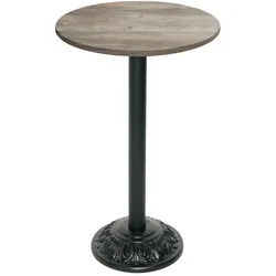 Restootab Stehtisch Bistrot-Stil Ø60cm - Modell Eiche Saman