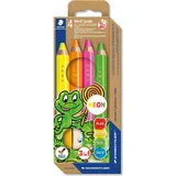 Staedtler 3 in1 Noris junior Buntstifte mehrfarbig, 4 St.