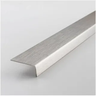 PROVISTON Mini-Winkelprofil Edelstahl 22 x 5 x 2700 mm Edelstahl matt Bauprofil Ungebohrt Kombiwinkel | PROVISTON
