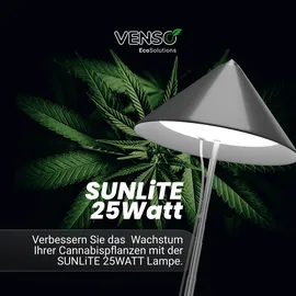 Parus by Venso SUNLiTE XL LED Pflanzenlampe 25W Teleskopstab 1,7m