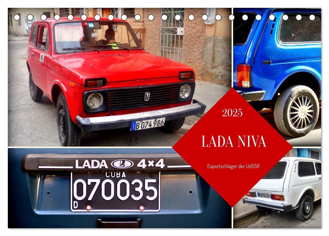 Lada Niva - Exportschlager Der Udssr (Tischkalender 2025 Din A5 Quer)  Calvendo Monatskalender