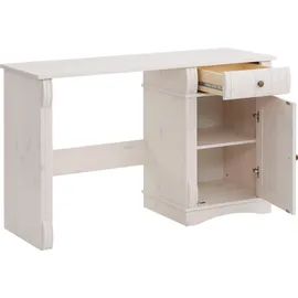 OTTO home Schreibtisch Teresa Kiefer massiv / Weiß