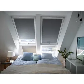 VELUX Verdunkelungsrollo DKL F06 0705 uni grau/aluminium