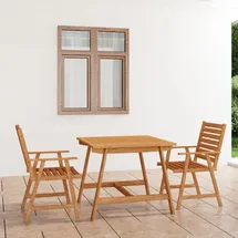 vidaXL Garten-Essgruppe 3-tlg. natur