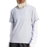 adidas Women's Own The Run Tee T-Shirt, Halo Silver, XL