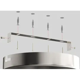 monzana 3-flammig rund silber