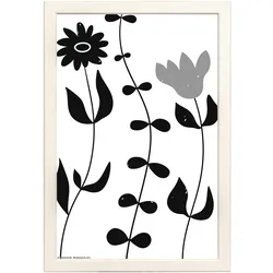 walther + design Liv Holz Bilderrahmen 20x30 cm, WEISS, Blumen