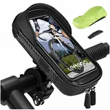 LuxusKollektion Smartphone-Halterung Handyhalterung Fahrrad wasserdicht 360Grad Lenkertasche Schwarz schwarz