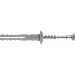 FISCHER N 6 x 40 P  N 6 x 40/7 P Nageldübel mit Pilzkopf und Nagelschraube,