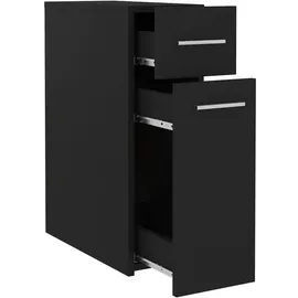 vidaXL Apothekerschrank 20 x 45,5 x 60 cm Schwarz