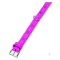 KARLIE Halsband Flamingo Art Bufalo Deco Collar, 24 mm, 35 cm, S Pink