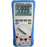 PeakTech Multimeter, P 2025 A True RMS digital, 6.000 Counts, integrierte Datenschnittstelle mit Software, Messgerät für Widerstand, Kapazität, Diode, Durchgangsprüfer, 1000V - 10A AC/DC - CAT III