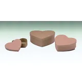 Glorex  Herz-Box 12 x 12 x 3,8 cm 1-tlg. braun