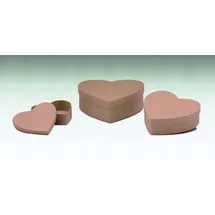 Glorex  Herz-Box 12 x 12 x 3,8 cm 1-tlg. braun