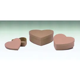 Glorex  Herz-Box 12 x 12 x 3,8 cm 1-tlg. braun
