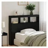 vidaXL Kopfteil Schwarz Eichen-Optik 120 x 17 x 102 cm