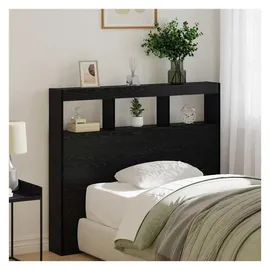 vidaXL Kopfteil Schwarz Eichen-Optik 120 x 17 x 102 cm
