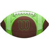 Wilson GST Hylite Speedskin Fußball, Braun/Grün, Jugendgröße