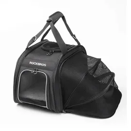 ROCKBROS Transport-Fahrradtasche für Katzen und Hunde schwarz