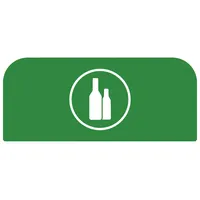 Rubbermaid Hinweisschild 2155303 f.Behältereinheit 57l Glas gn