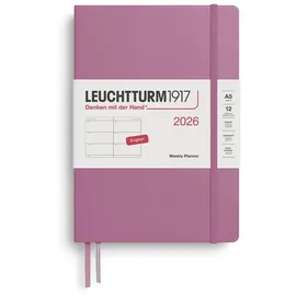Leuchtturm1917 Wochenkalender Medium (A5) Dusty Rose 2026