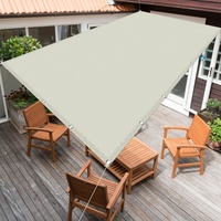 Sonnensegel Rechteckig 1.4 x 1.4 m Rechteckig Wasserdicht UV Schutz Sonnensegel Leinwand Wasserabweisend Uv Schutz für Außenbereich Terrasse und Garten, Elfenbein