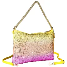 COLLEZIONE ALESSANDRO Abendtasche Bling mit tausenden Strass Glitzersteinen von collezione alessandro - Rosa