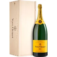 Methusalem - Champagner Veuve Clicquot - Brut Carte Jaune -  Holzkiste