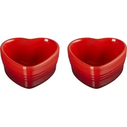 Heart Formen zum Backen und Servieren 300 ml kirschrot 2 St.