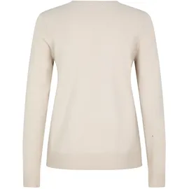 Betty Barclay Basic-Strickpullover mit Rundhalsausschnitt in beige | Gr.: 42