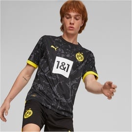 Puma BVB Borussia Dortmund Auswärtstrikot 2023/24 Herren 02 black/cyber yellow XL