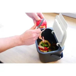 Practic Mini Bini 4,5 l Schwarz mit braunem Deckel
