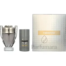 Paco Rabanne Invictus Eau de Toilette 100 ml + Deo Stick 75 ml Geschenkset 2