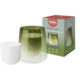Bolsius Cleanlight Starterkit Duftkerze 20 h grün