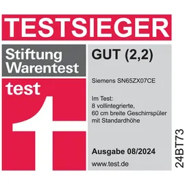 Siemens iQ500 SR65ZX22ME Einbau-Geschirrspüler (vollintegrierbar, 448 mm breit)