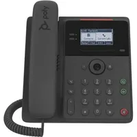 Poly Edge B10 VoIP-Telefon mit Rufnummernanzeige, Telefon, Schwarz