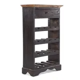 DESIGN DELIGHTS Weinregal 85 x 55 x 22 cm Schwarz