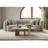 MASSIVMOEBEL24.DE Couchtisch Natur Weiß Sheesham 100 x 31 x 65 cm