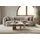 MASSIVMOEBEL24.DE Couchtisch Natur Weiß Sheesham 100 x 31 x 65 cm