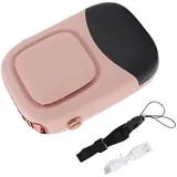 Leistungsstarker, Per Usb Aufladbarer, Langlebiger Nackenventilator Mit Kabel Für Reisen Und Outdoor-aktivitäten. Roseate
