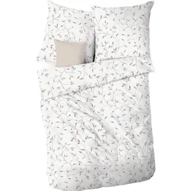 KAEPPEL Leaf Allover Floral Beige 135 x 200 cm + 80 x 80 cm