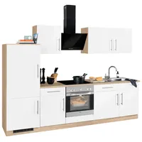 WIHO KÜCHEN Küchenzeile Cali 280 cm weiß