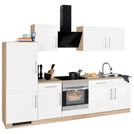 WIHO KÜCHEN Küchenzeile Cali 280 cm weiß