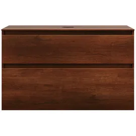 Burgbad Lin20 Waschtischunterschrank 100 x 55,2 x 66,1 cm Eiche Dekor Rost