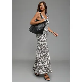 LAURA SCOTT Sommerkleid Gemustert Weiß 38