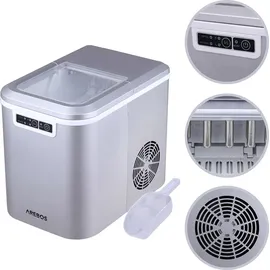 Arebos Eiswürfelmaschine silber