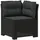 vidaXL 1-Sitzer Garten-Sofa mit Kissen Rattan-Look PP Anthrazit